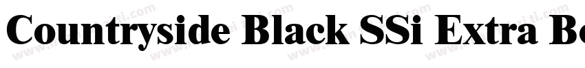 Countryside Black SSi Extra Bold字体转换